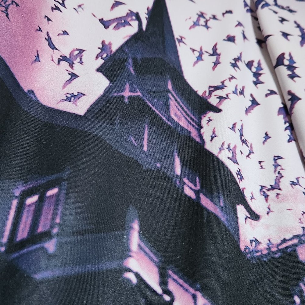 BlackMilk Haunted House Purple HWMF Horror Leggings